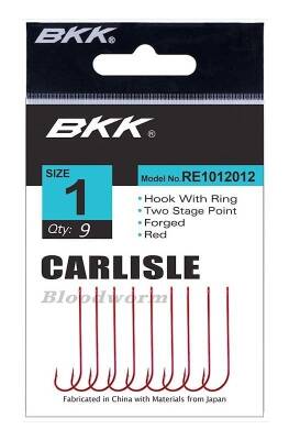 BKK Red Carlisle Bloodworm-R 25 Adet İğne - 1