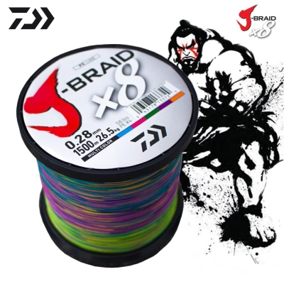 Daiwa J-Braid 8B Multicolor 1500m İp Misina - 1