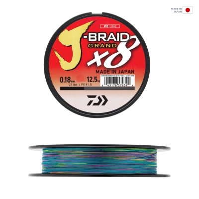 Daiwa J-Braid Grand 8B Multicolor 300m İp Misina - 1