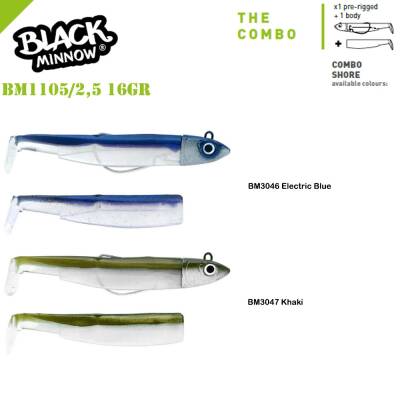 Fiiish Black Minnow BM105/2,5 2X+1 Combo Shore 16gr Silikon Yem - 1