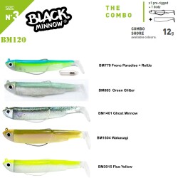 Fiiish Black Minnow BM120/3 2X+1 Combo Shore Silikon Yem - 2