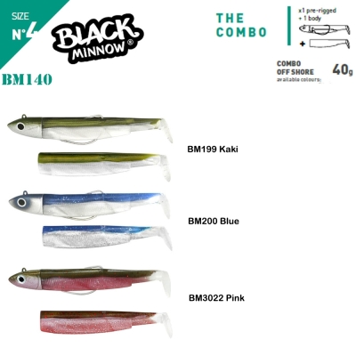 Fiiish Black Minnow BM140/4 2X+1 Combo Off Shore Silikon Yem - 1