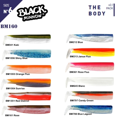 Fiiish Black Minnow BM200/6 2X Gövde Silikon Yem - 1