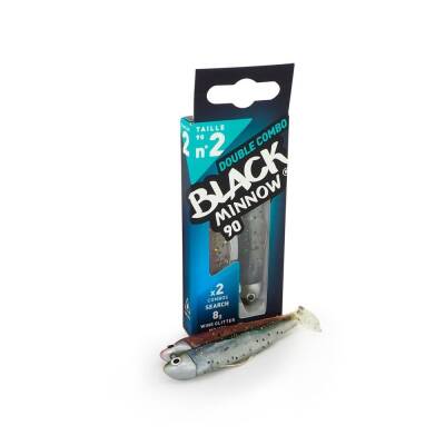 Fiiish Black Minnow BM90/2 2X+2 Double Combo Search Silikon Yem - 1