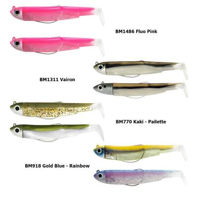 Fiiish Black Minnow BM90/2 2X+2 Double Combo Shore Silikon Yem - 1