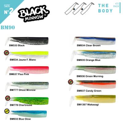 Fiiish Black Minnow BM90/2 3X Gövde Silikon Yem - 2