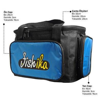 Fishika Tackle Bag Blue Black Balıkçı Malzeme Çantası - 2