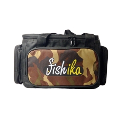 Fishika Tackle Bag Camouflage Black Balıkçı Malzeme Çantası - 1