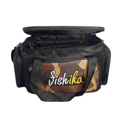 Fishika Tackle Bag Camouflage Black Balıkçı Malzeme Çantası - 3