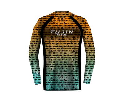 Fujin Aqua Orange Fish Performance T-Shirt - 2