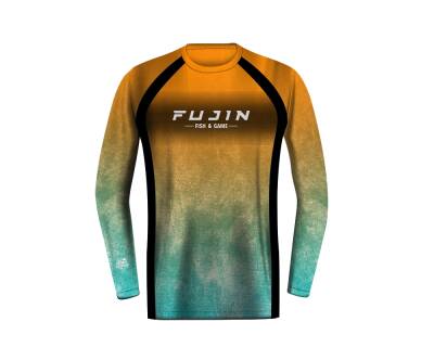 Fujin Aqua Orange Performance T-Shirt - 2