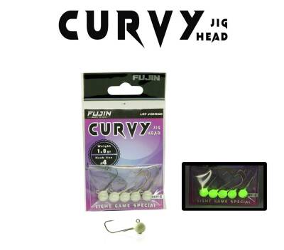 Fujin Curvy Glow Jig Head - 1