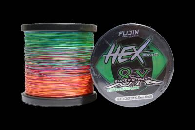 Fujin Hex Braid X8 1000mt Multicolor PE Bobin İp Misina - 1