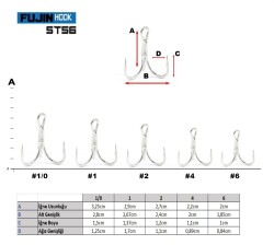 Fujin ST56 Nickel Üçlü İğne - 2