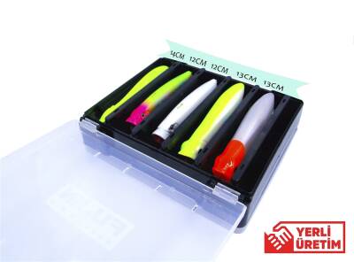 Fujin Tackle Box 14cm Çift Taraflı Maket Balık Kutusu - 3