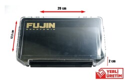 Fujin Tackle Box İnce 12,5cm Siyah Maket Balık Kutusu - 3