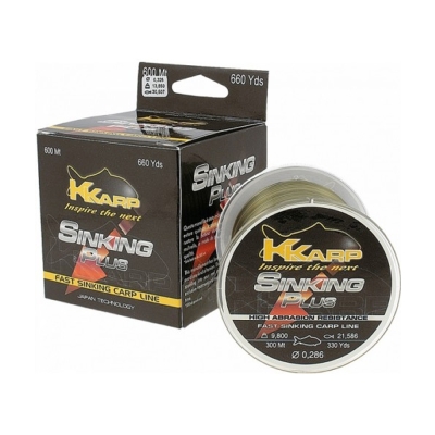 K-Karp Sinking Plus Serisi 600m Monofilament Misina - 1