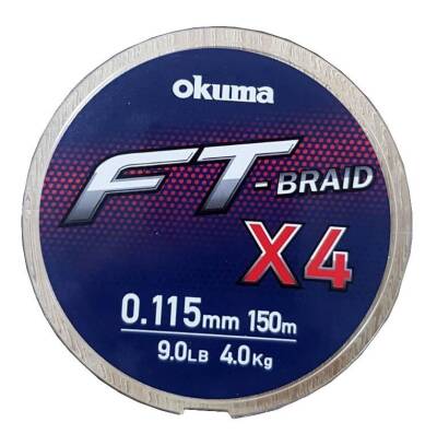 Okuma Ft-4 Braided Line 150m Grey İp Misina - 1