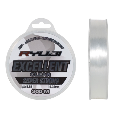 Ryuji Excellent Clear 300m Monofilament Misina - 1