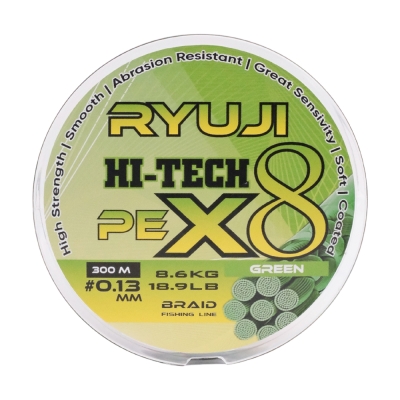 Ryuji HI-Tech PE 8B Green 300m İp Misina - 1