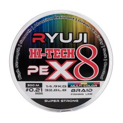 Ryuji HI-Tech PE 8B Multicolor 300m İp Misina - 1