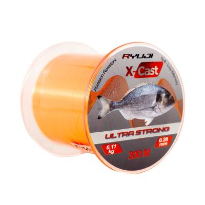 Ryuji X-Cast Surf Orange 300m Monofilament Misina - 3