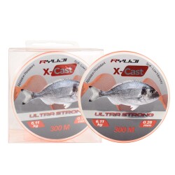 Ryuji X-Cast Surf Orange 300m Monofilament Misina - 1