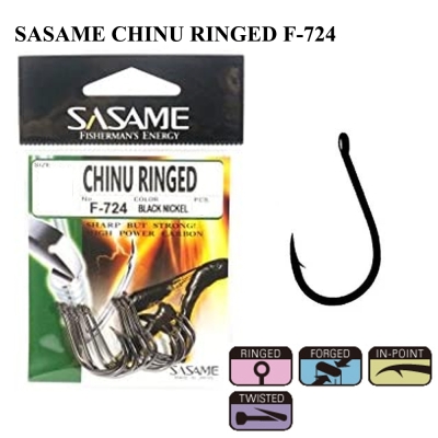 Sasame Chinu Ringed F-724 Black Nickel İğne - 1