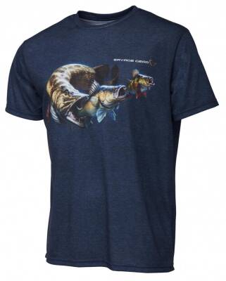 Savage Gear Cannibal Blue Melange T-Shirt - 1