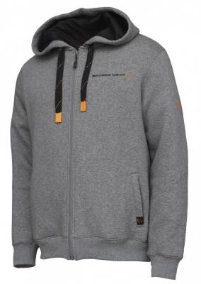 Savage Gear Classic Zip Hoodie Grey Melange Polar - 1