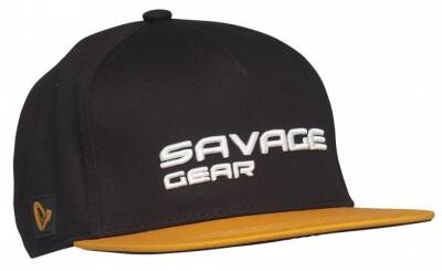 Savage Gear Flat Peak 3D Logo Cap Black Şapka - 1