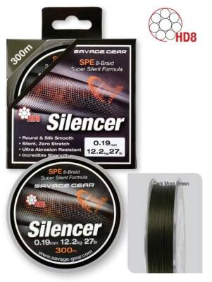 Savage gear HD8 Silencer Braid 120m Green İp Misina - 2