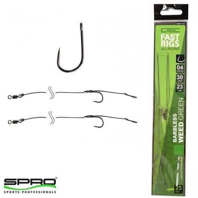 Spro Fast Rigs Weedy Barbless Hazır İğne Takımı - 1