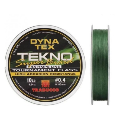 Trabucco Dyna Tex Tekno Super Braid 4B Dark Green 135m İp Misina - 1